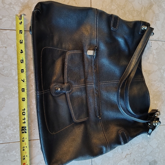 Lauren Conrad LC Black Leather Slouchy Soft Bag - Picture 6 of 14